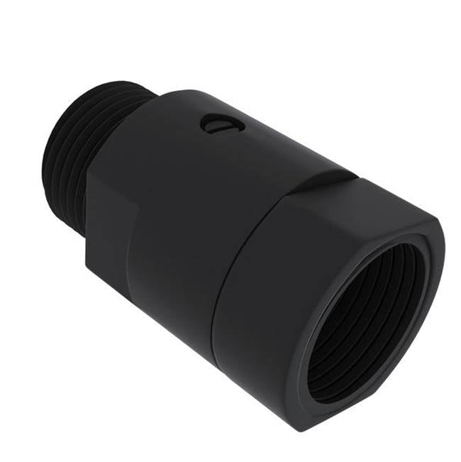 Rohl - Floor Pillar Unions With Shut-Off Valves - Matte Black