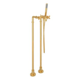 Rohl - Lombardia Floor Mount Tub Filler - Italian Brass