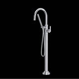 Rohl - Lombardia Single Hole Floor Mount Tub Filler Trim - Polished Chrome