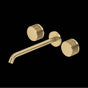 Rohl - AmahleE Wall Mount Tub Filler Trim With C-Spout - Antique Gold
