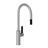 Rohl - TuarioE Pull-Down Kitchen Faucet With C-Spout - Polished Chrome