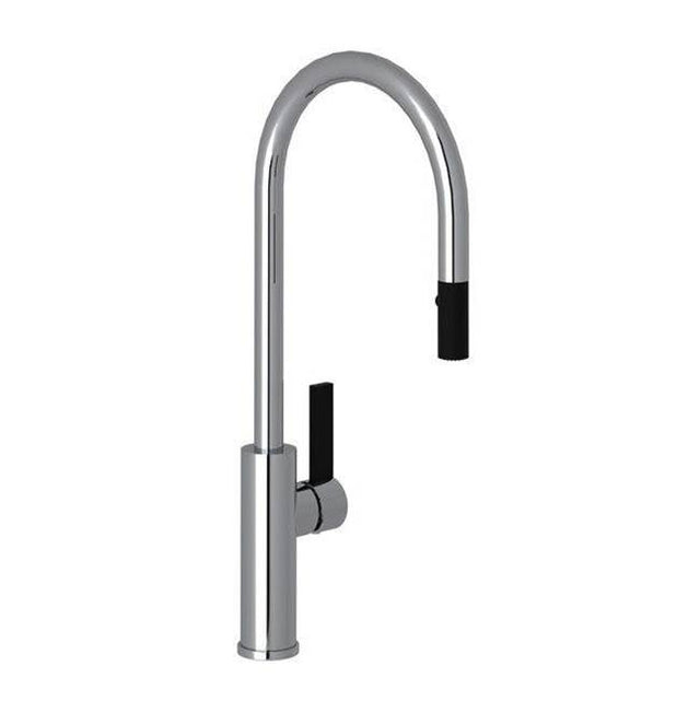 Rohl - TuarioE Pull-Down Kitchen Faucet With C-Spout - Polished Chrome