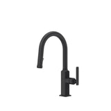 Rohl - ApothecaryE Pull-Down Bar/Food Prep Kitchen Faucet - Matte Black