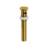 Rohl - Lavatory Push Drain With Overflow - Unlacquered Brass