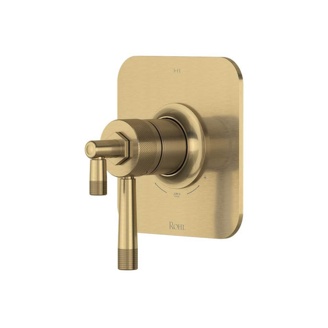 Rohl - Graceline 1/2'' Therm & Pressure Balance Trim With 3 Functions - Antique Gold