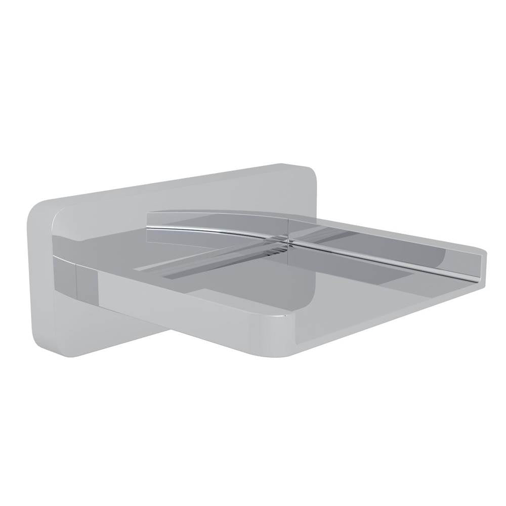 Rohl - QuartileE Wall Mount Tub Spout With Trough - Polished Chrome