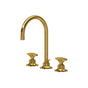 Rohl - Graceline Widespread Lavatory Faucet With C-Spout - Unlacquered Brass