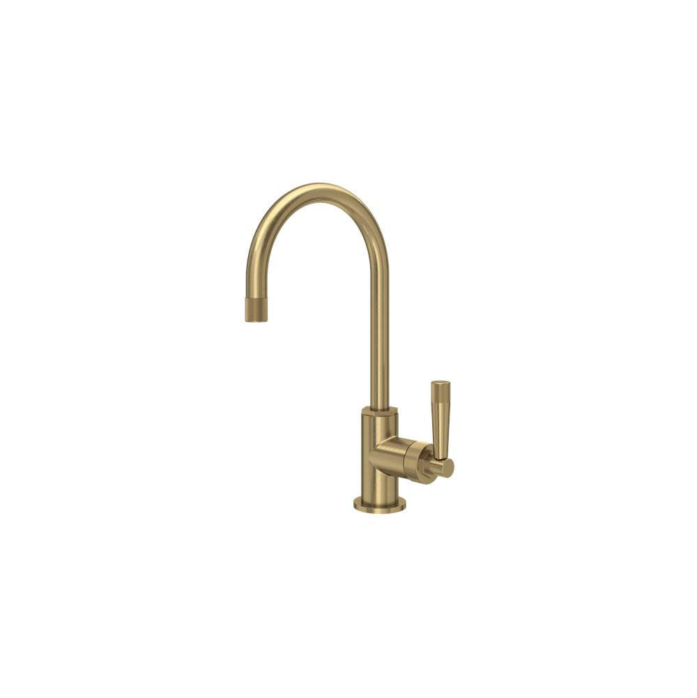 Rohl - Graceline Bar/Food Prep Kitchen Faucet With C-Spout - Antique Gold