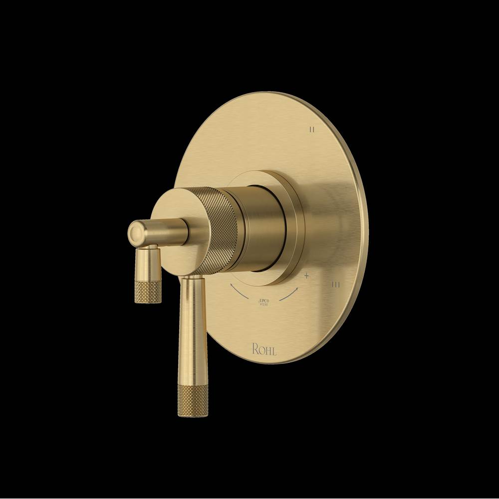 Rohl - AmahleE 1/2'' Therm & Pressure Balance Trim With 3 Functions - Antique Gold