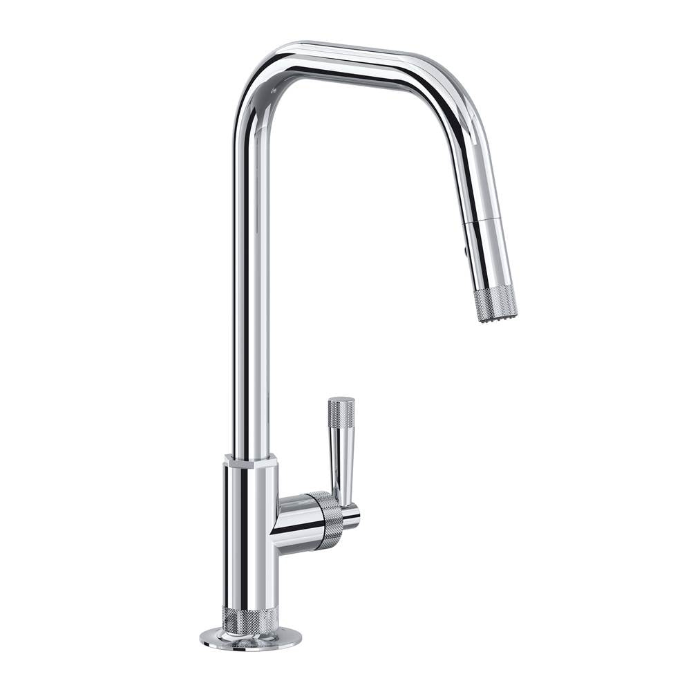 Rohl - Graceline Pull-Down Kitchen Faucet With U-Spout - Polished Chrome