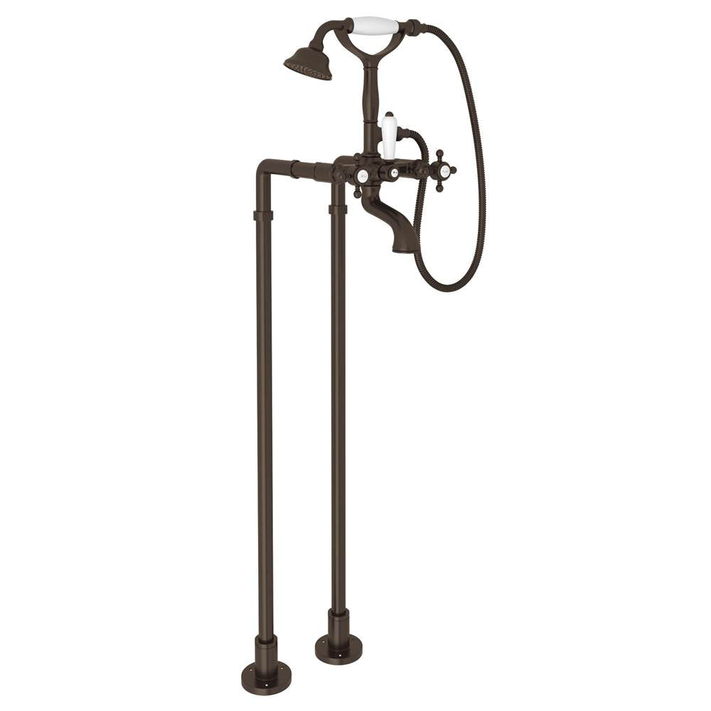Rohl - Floor Mount Tub Filler - Tuscan Brass