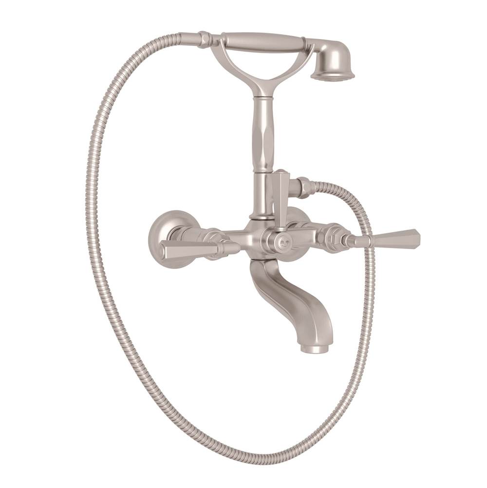 Rohl - Palladian Exposed Wall Mount Tub Filler - Satin Nickel