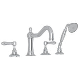 Rohl - Acqui 4-Hole Deck Mount Tub Filler - Polished Chrome