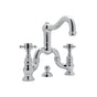 Rohl - Acqui Bridge Lavatory Faucet - Polished Chrome
