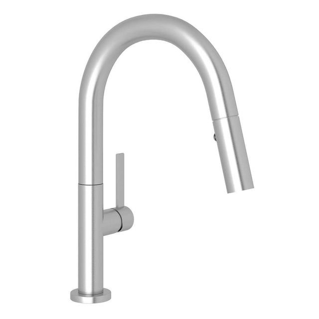 Rohl - LuxE Pull-Down Bar/Food Prep Kitchen Faucet - Stainless Steel