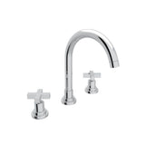 Rohl - Lombardia Widespread Lavatory Faucet With C-Spout - Polished Chrome