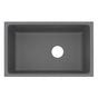 Rohl - AlliaE 32'' Fireclay Single Bowl Undermount Kitchen Sink - Satin Grey