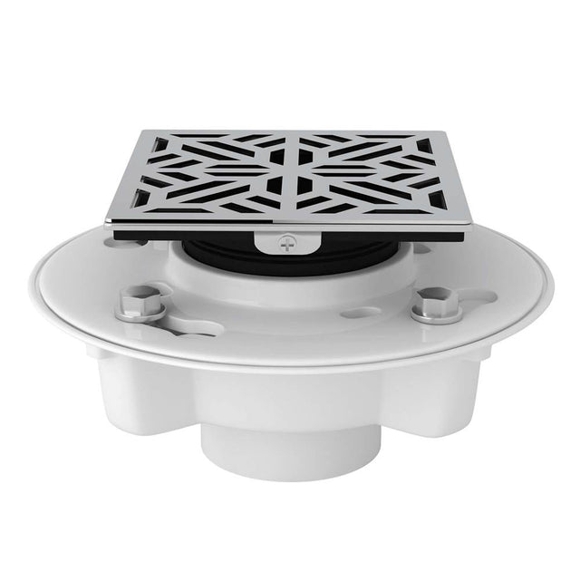 Rohl - PVC 2'' X 3'' Drain Kit With 3144 Mosaic Decorative Cover - Polished Chrome