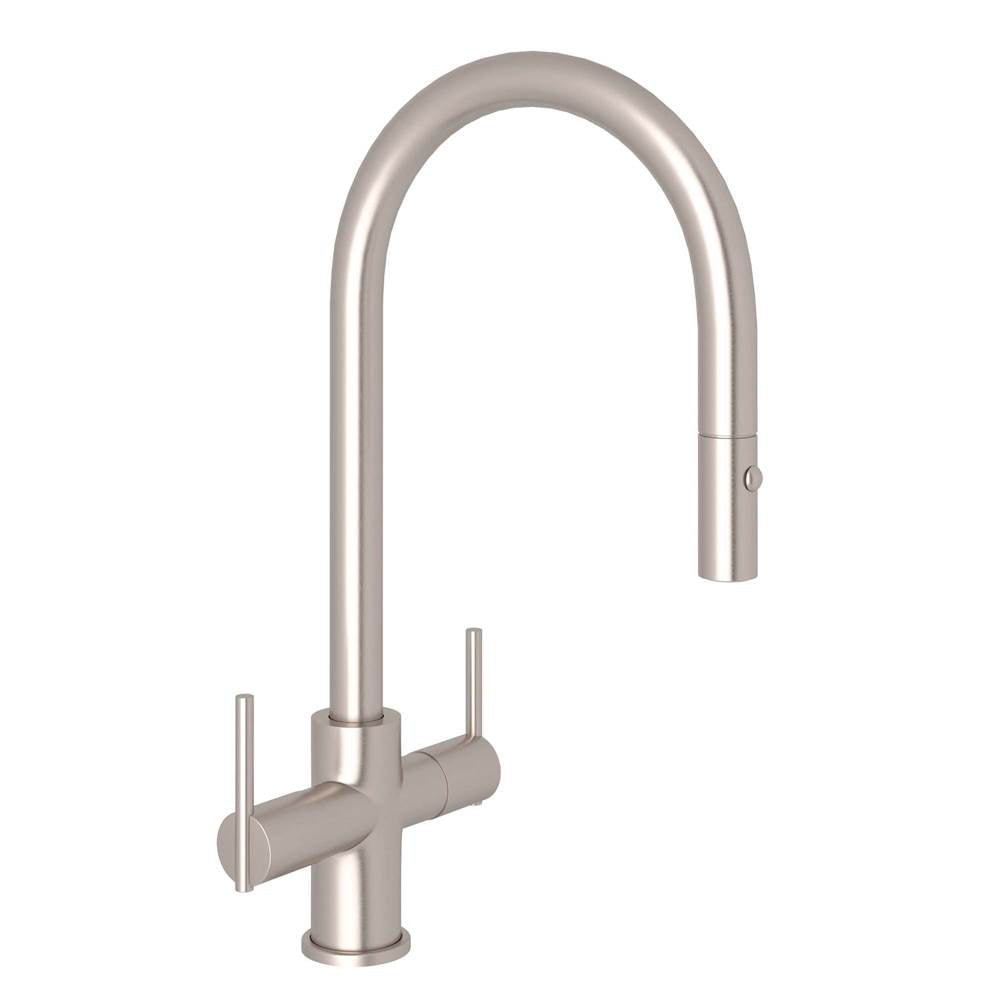 Rohl - PirelloneE Two Handle Pull-Down Kitchen Faucet - Satin Nickel