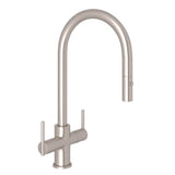 Rohl - PirelloneE Two Handle Pull-Down Kitchen Faucet - Satin Nickel