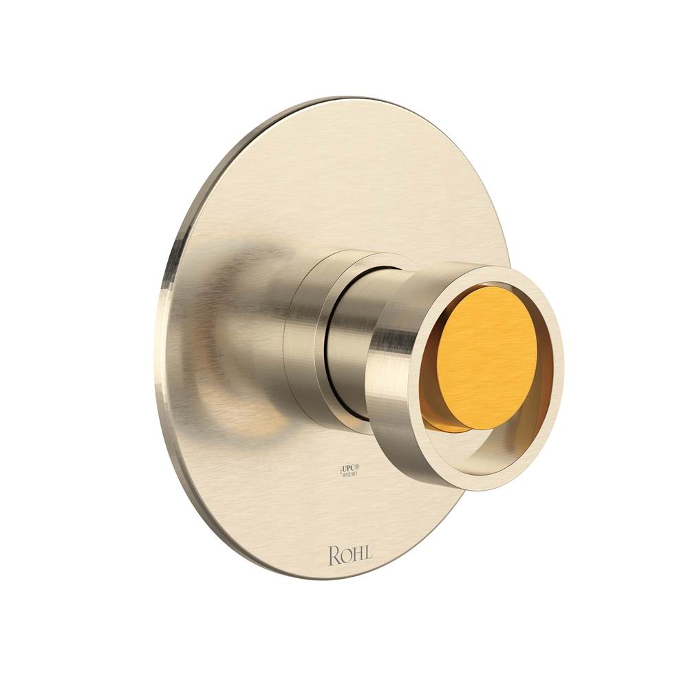 Rohl - EclissiE 1/2'' Pressure Balance Trim - Satin Nickel With Satin Gold