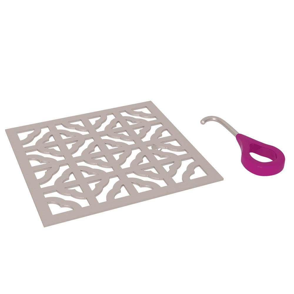 Rohl - Petal Decorative Drain Cover - Satin Nickel