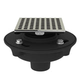 Rohl - Cast Iron 2'' No Hub Drain Kit With 3143 Matrix Decorative Cover - Polished Nickel