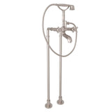 Rohl - Palladian Floor Mount Tub Filler - Satin Nickel