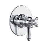 Rohl - 1/2'' Therm & Pressure Balance Trim With 3 Functions - Polished Chrome