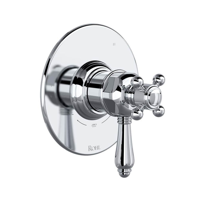 Rohl - 1/2'' Therm & Pressure Balance Trim With 3 Functions - Polished Chrome