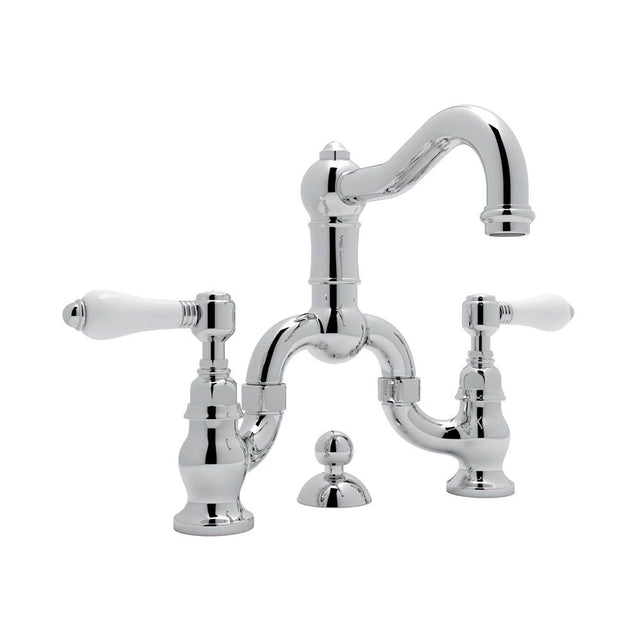Rohl - Acqui Bridge Lavatory Faucet - Polished Chrome