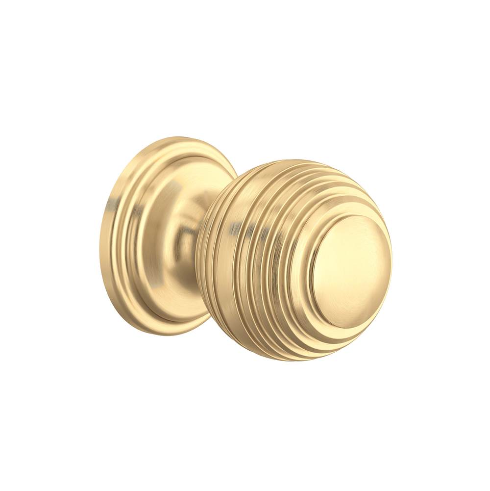 Rohl - Small Contour Drawer Pull Knobs - Set of 5 - Satin English Gold