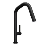 Rohl - TenerifeE Pull-Down Kitchen Faucet With U-Spout - Matte Black