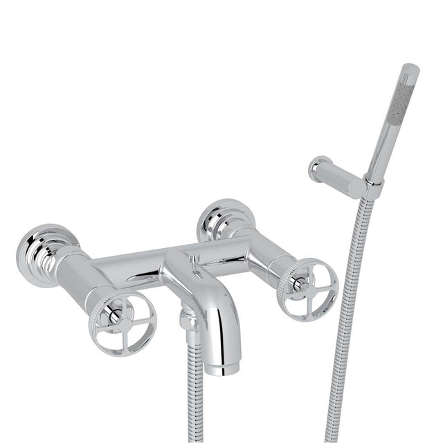 Rohl - CampoE Exposed Wall Mount Tub Filler - Polished Chrome