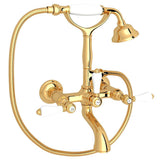 Rohl - Exposed Wall Mount Tub Filler - Italian Brass
