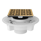 Rohl - PVC 2'' X 3'' Drain Kit With 3146 Petal Decorative Cover - Italian Brass