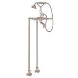 Rohl - Floor Mount Tub Filler - Satin Nickel