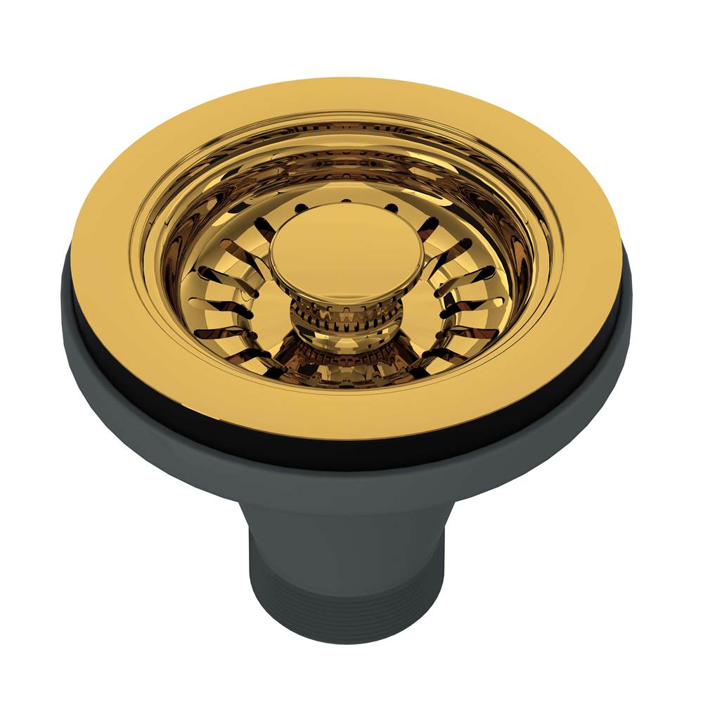 Rohl - Basket Strainer - Unlacquered Brass