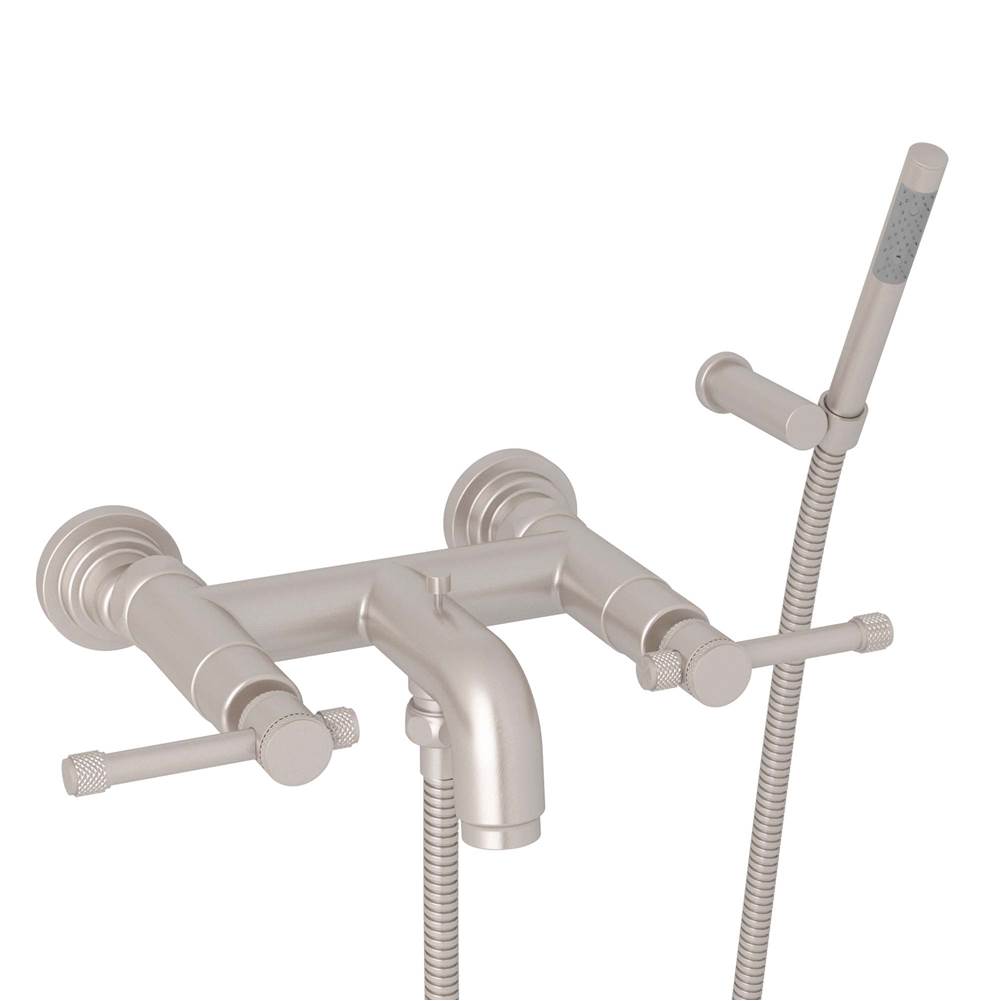 Rohl - CampoE Exposed Wall Mount Tub Filler - Satin Nickel
