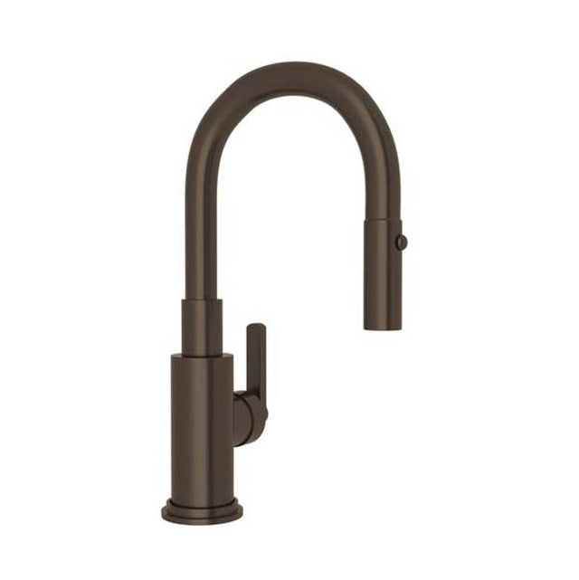 Rohl - Lombardia Pull-Down Bar/Food Prep Kitchen Faucet - Tuscan Brass