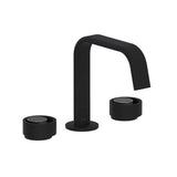 Rohl - EclissiE Widespread Lavatory Faucet With U-Spout - Matte Black With Satin Nickel
