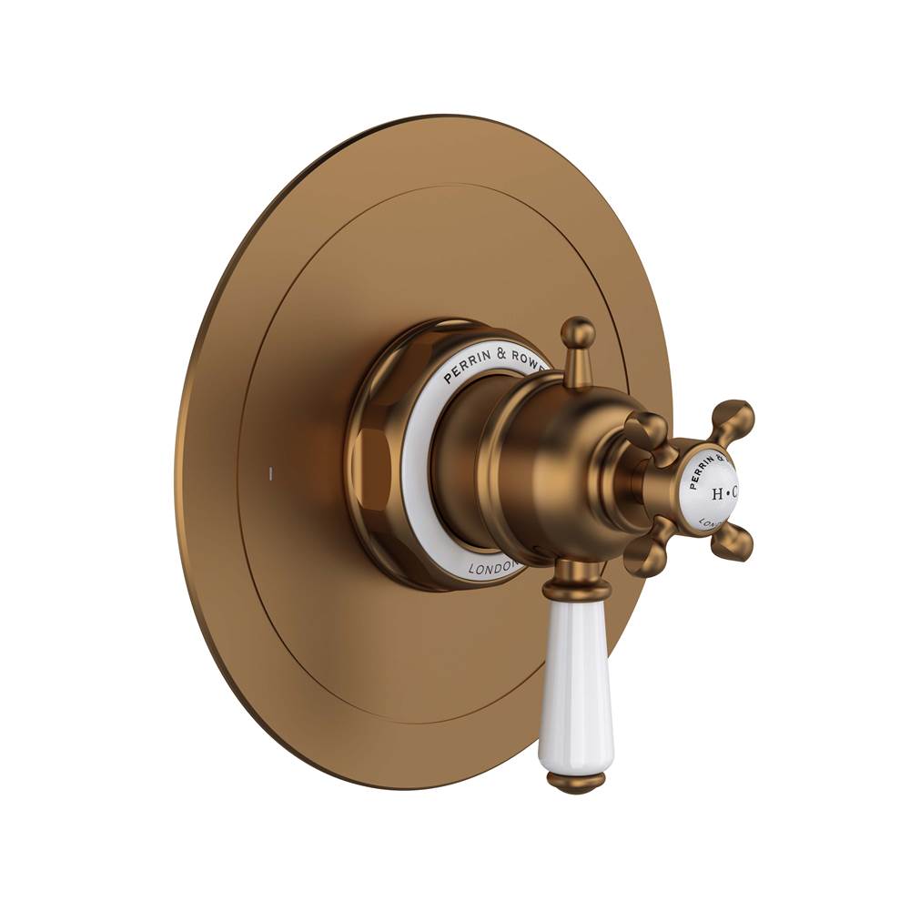 Rohl - EdwardianE 1/2'' Therm & Pressure Balance Trim With 2 Functions - English Bronze