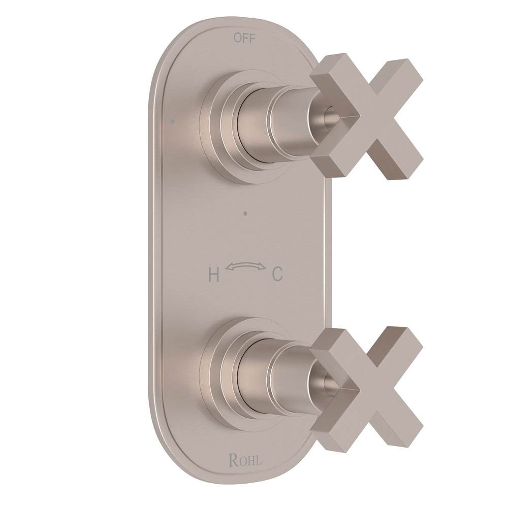 Rohl - Lombardia 1/2'' Thermostatic Trim With Diverter - Satin Nickel