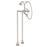 Rohl - Floor Mount Tub Filler - Satin Nickel