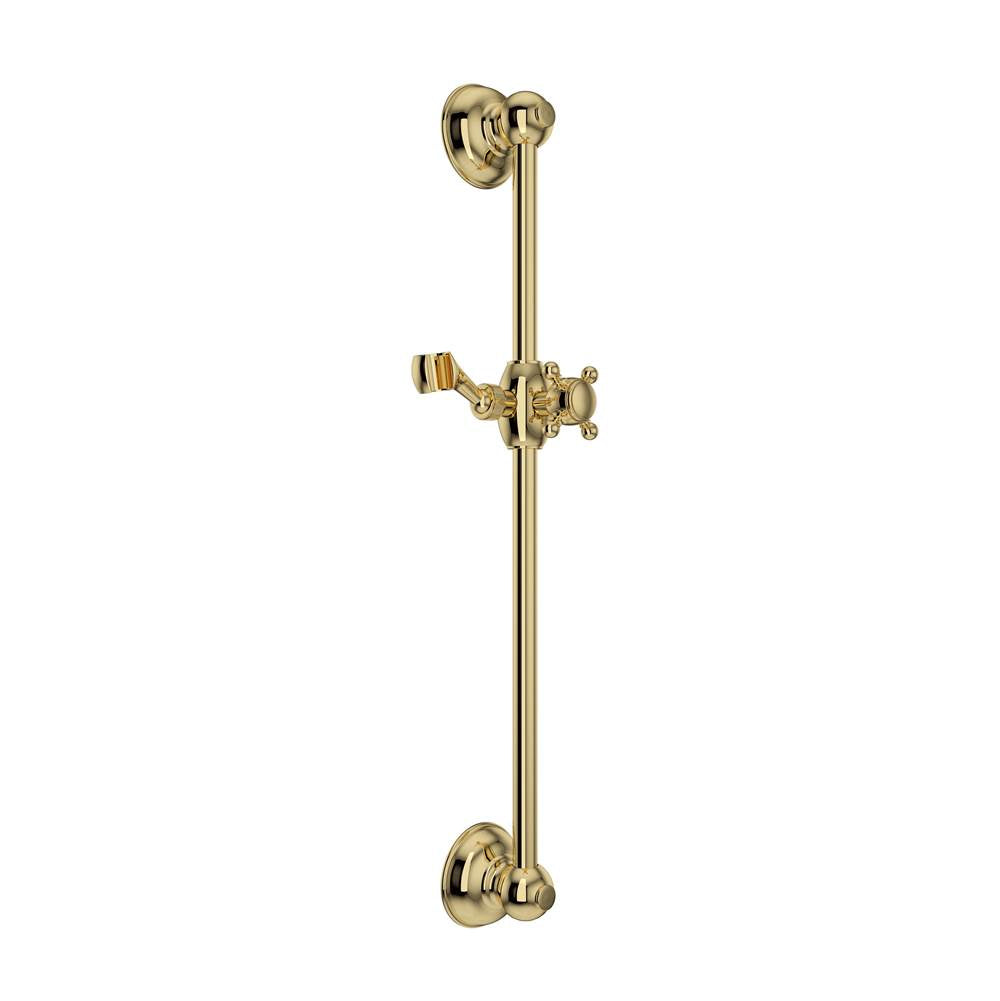 Rohl - 22'' Slide Bar - Unlacquered Brass