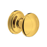 Rohl - Small Button Drawer Pull Knobs - Set of 5 - Unlacquered Brass