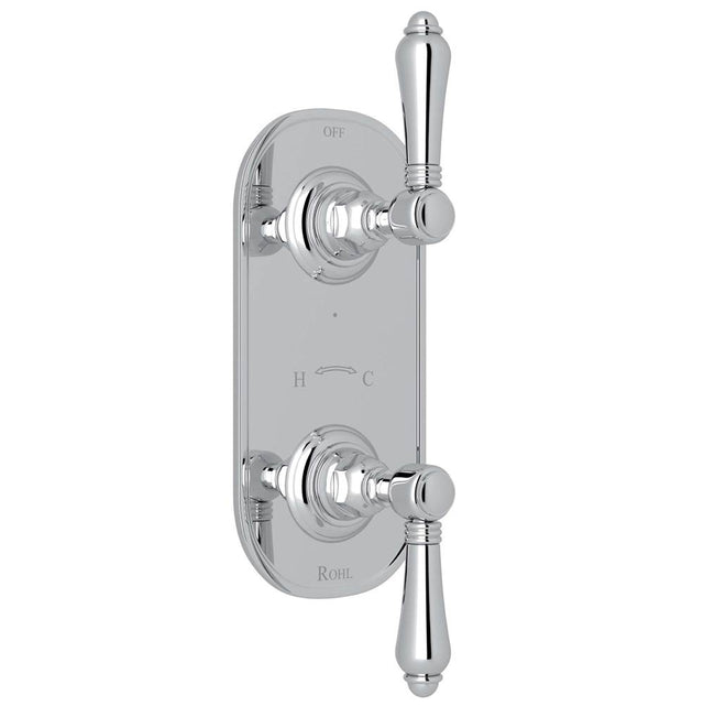 Rohl - 1/2'' Thermostatic Trim With Diverter - Polished Chrome