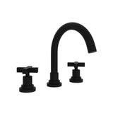 Rohl - Lombardia Widespread Lavatory Faucet With C-Spout - Matte Black