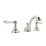 Rohl - Acqui Widespread Lavatory Faucet With Low Spout - Polished Nickel