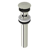 Rohl - Lavatory Push Drain With Overflow - Polished Nickel